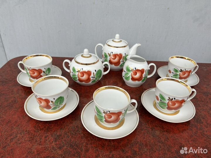 Чайный сервиз Маки,Кофейный сервиз ГДР