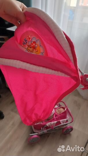 Кукла пупс Baby born и коляска детская для кукол