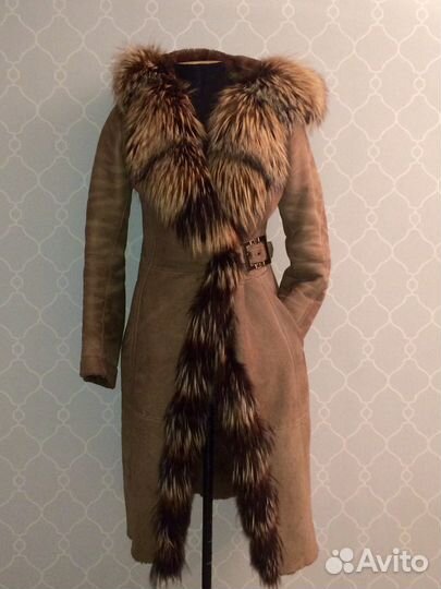 Дубленка натуральная овчина/лиса