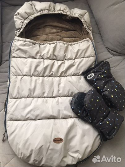 Зимний конверт в коляску до 3 лет