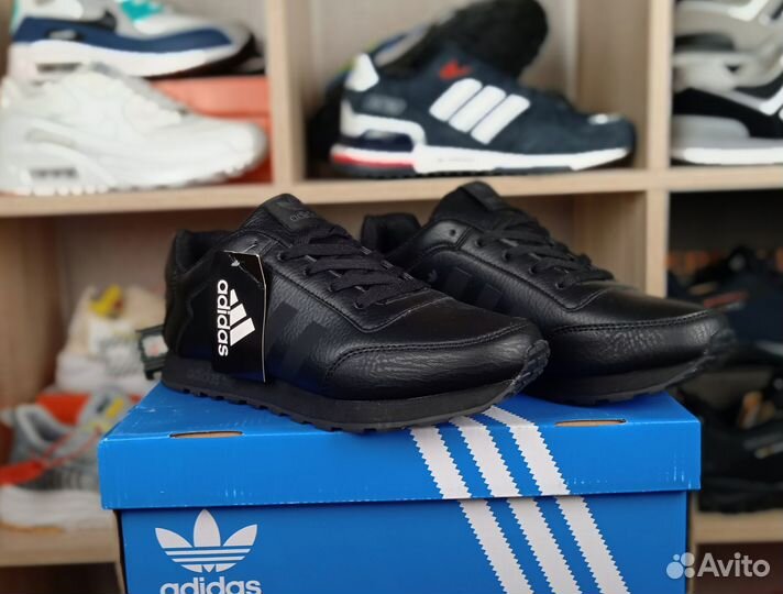 Кроссовки мужские весенние кожаные Adidas 41-46