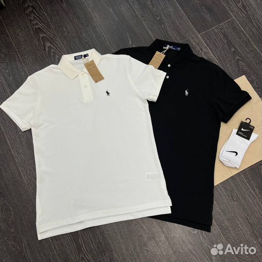 Футболка Polo Ralf Lauren черная M-4XL