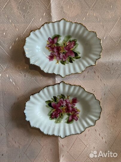 Большое блюдо (СССР), менажница хрусталь