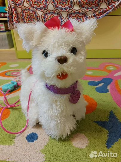 Собачка на поводке furReal friends