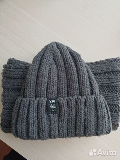 Комплект шапка и снуд