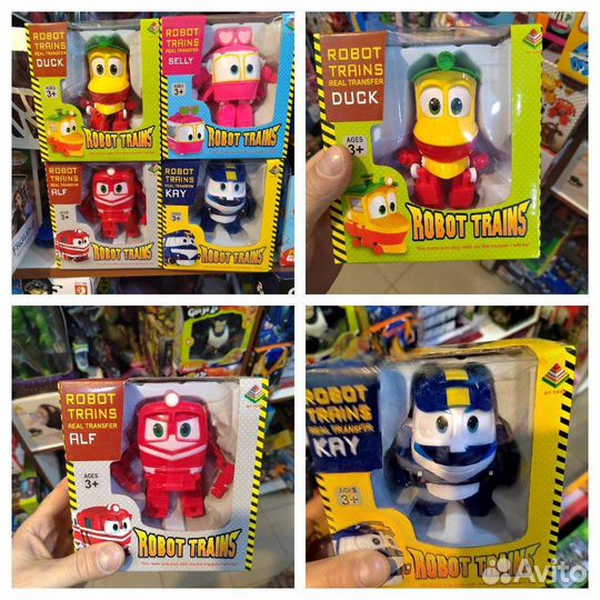 Роботы трансформеры GO GO dino самолёты поезда