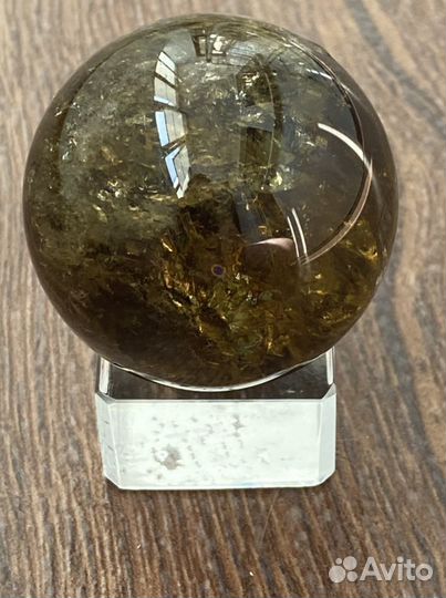 Шар/ цитрин/природный