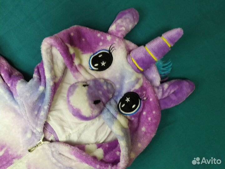 Кигуруми пижама единорог 130-140 рост