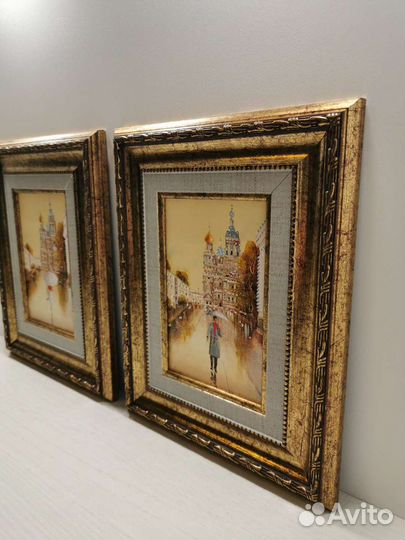 Картина маслом Девушка с зонтиком (с доставкой)