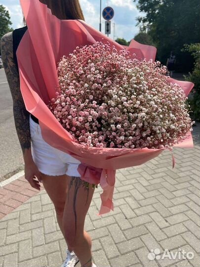 Гипсофила цветы букеты День Влюбленных 14 февраля