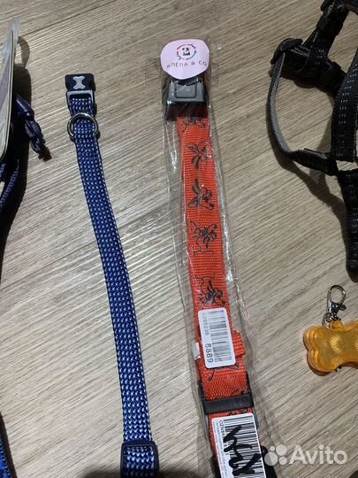 Ошейник и поводок для собаки новый