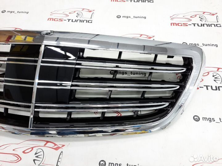 Решетка радиатора Mercedes S-class w222 S65 хром