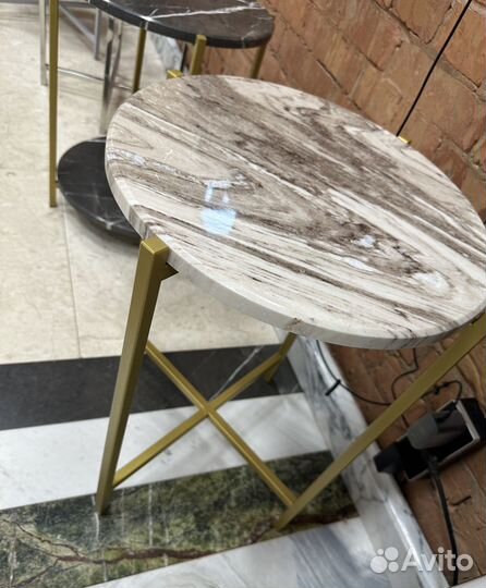 Журнальный стол мраморный
