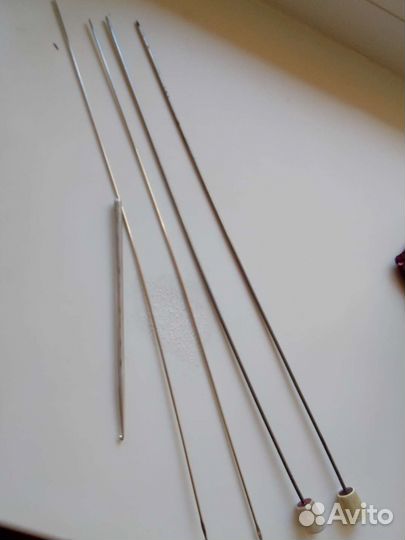 Спицы вязальные и крючок