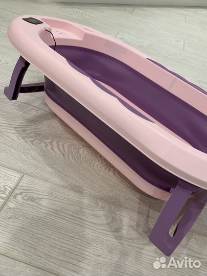 Детская ванночка складная с термометром