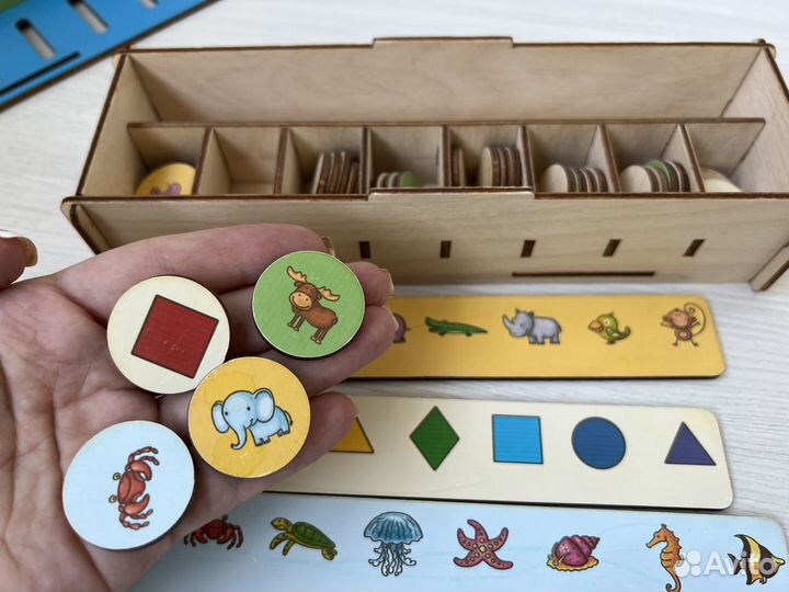 Деревянный сортер развивающая игра