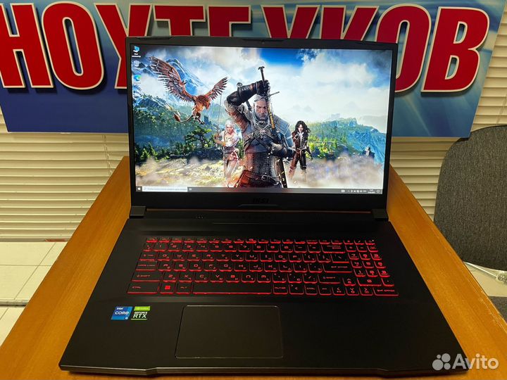 Игровой ноутбук MSI 17 дюйм / RTX / 32gb