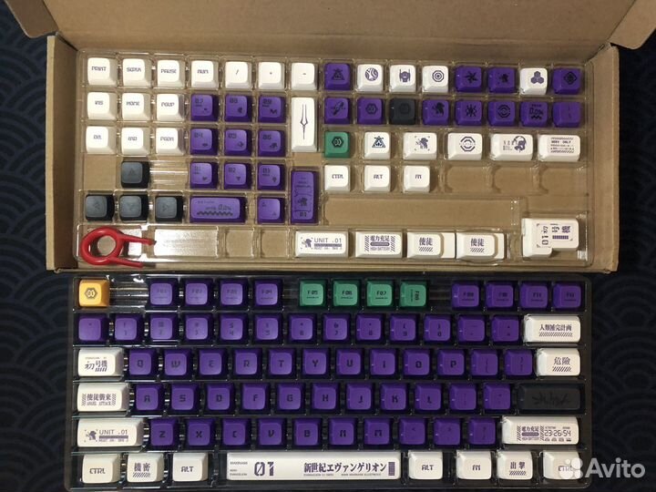 Кейкапы PBT Anime Evangеlion еva 01