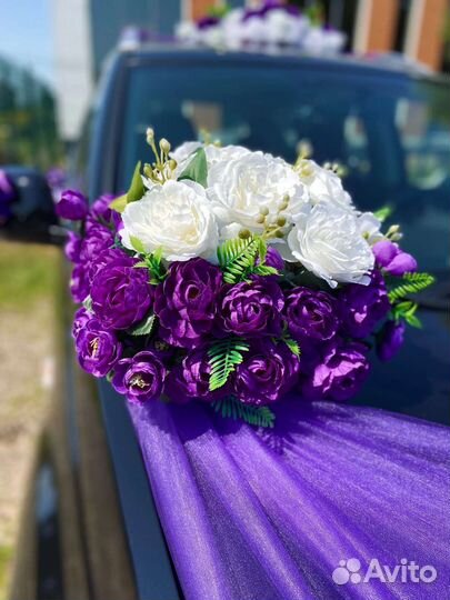 Свадебные украшения на 2 авто