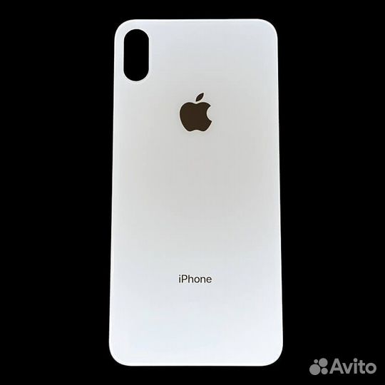 Задняя крышка iPhone Xs Max (с надписями) Золото