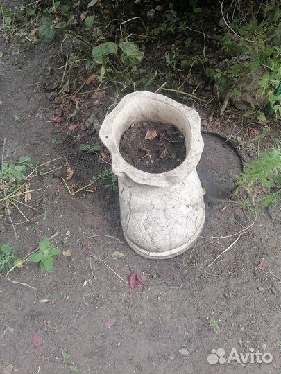 Большой глиненый горшок для улицы