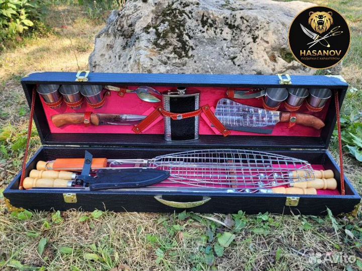 Шашлычный набор для пикника подарочный