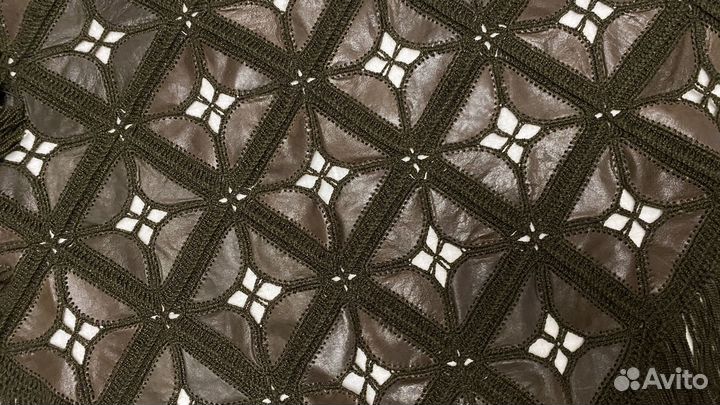 Платок шаль из кожи в стиле бохо