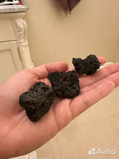 Лава вулканическая застывшая 3 шт