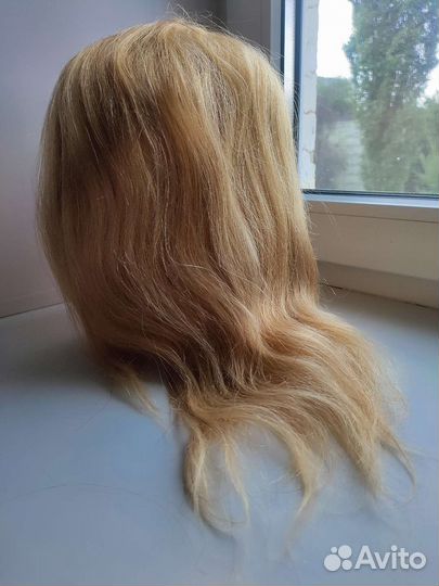 Голова для причесок манекен натуральный волос