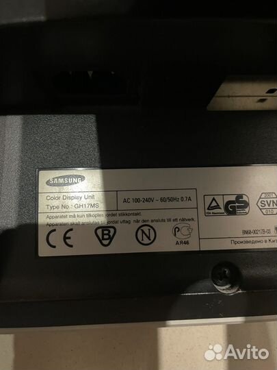 Монитор Samsung syncmaster 171s