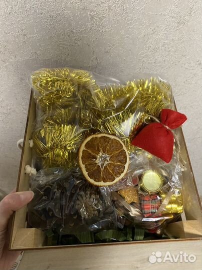 Набор для поделок с мишурой,новогоднего венка, дек