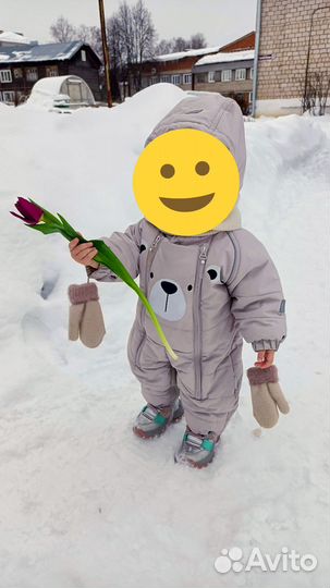 Детский зимний комбинезон на девочку