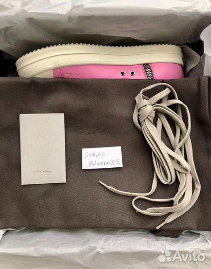 Rick owens pink ramones оригинал 42 размер