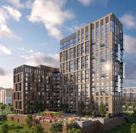 2-к. квартира, 63,5 м², 2/19 эт.