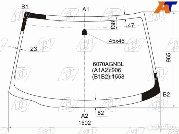 Стекло лобовое nissan teana 2003-2008