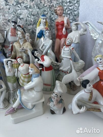 Фарфоровые статуэтки СССР разные лфз полонне
