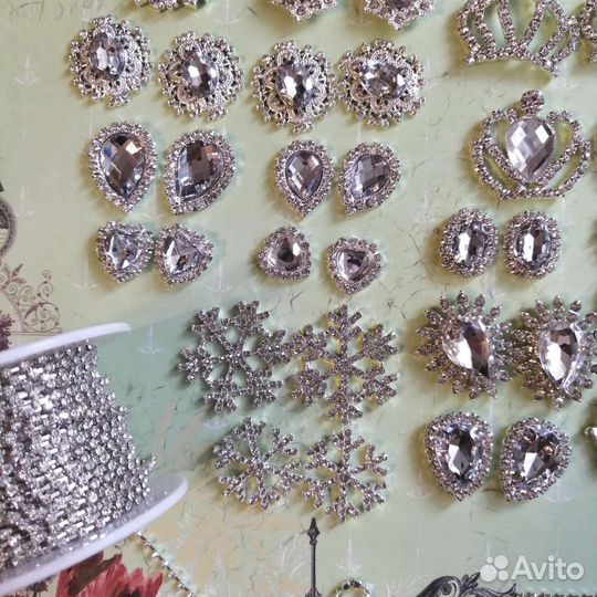 Набор кабошонов Иней