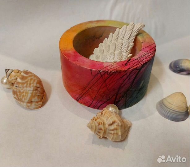 Гипсовое кашпо