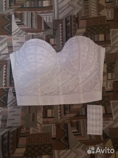 Корсетный топ белый