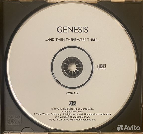 Genesis AND then there were three. SD фирменный