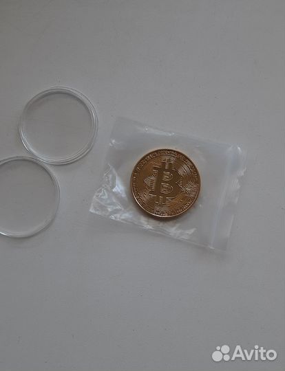 Коллекционная монета Биткоин сувенирная