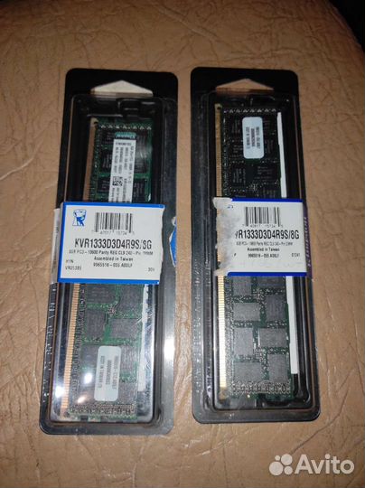 Оперативная память ddr3 Kingston 2*8 gb 2133