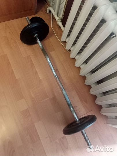 Штанга с изогнутым грифом