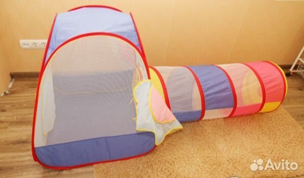 Игровой домик-палатка с тоннелем