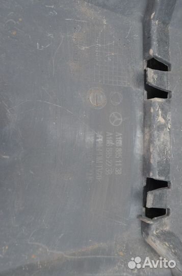 Юбка заднего бампера Mercedes GLE W166 GLS X166