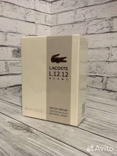 Мужской парфюм lacoste L.12.12 Blanc