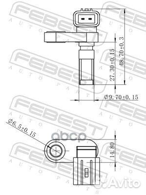 Датчик ABS toyota GX470/LX 570/land cruiser пер