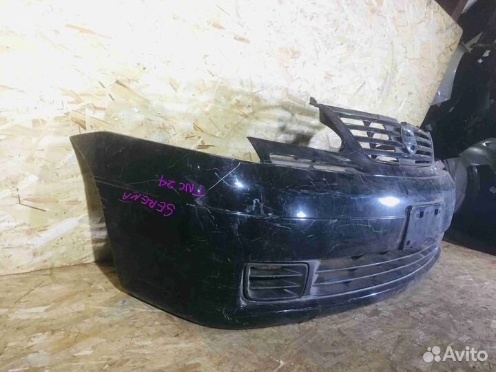 Бампер передний Рестайл Nissan Serena C24 Чёрныйре