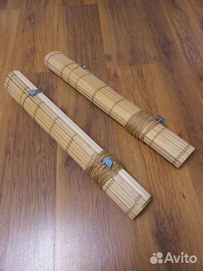 3 Рулонные шторы, бамбук