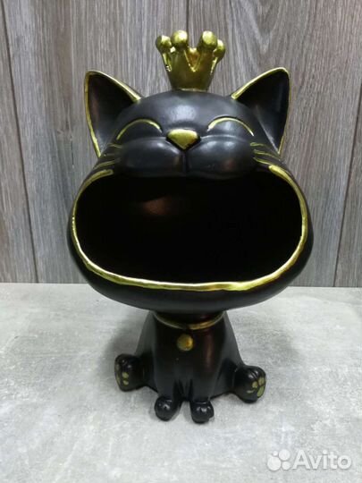 Кашпо, ключница, конфетница кот бегемот бульдог